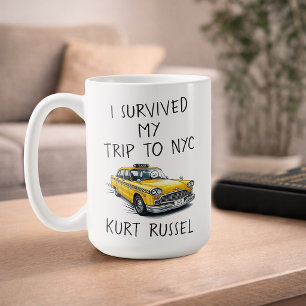 Mug J'ai Survécu à Mon Voyage à Nyc (Texte Personnalis