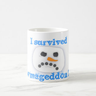 Mug J'ai survécu à Snowmageddon 2010