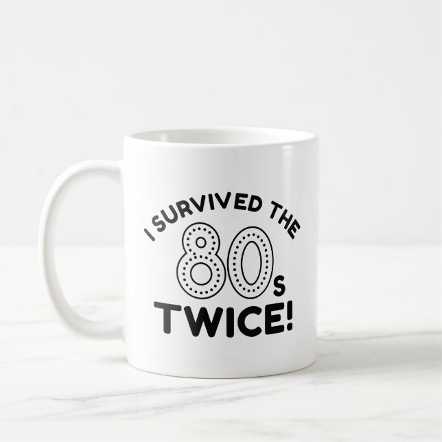 Mug J'Ai Survécu Deux Fois Aux Années 80 (Gauche)