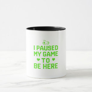 Mug J'Ai Suspendu Mon Jeu Neon Pixel Art