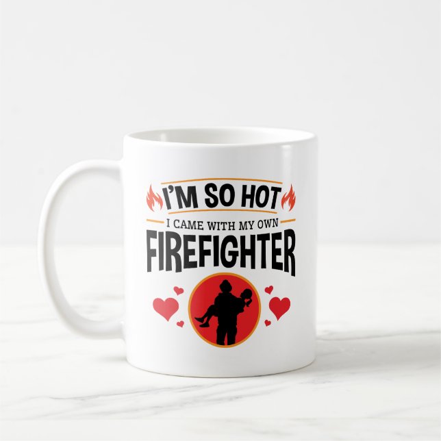Mug J'ai tellement chaud que je suis venu avec mon pom (Gauche)