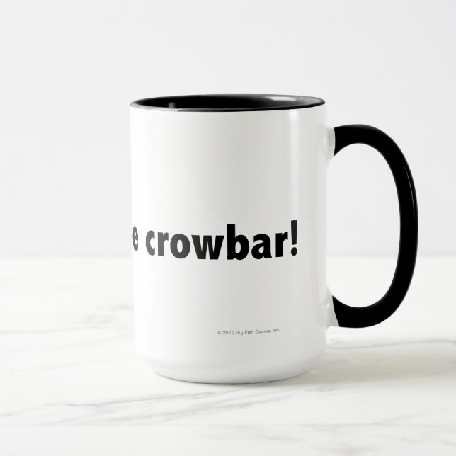 Mug J'ai trouvé le pied-de-biche ! Noir (Droite)