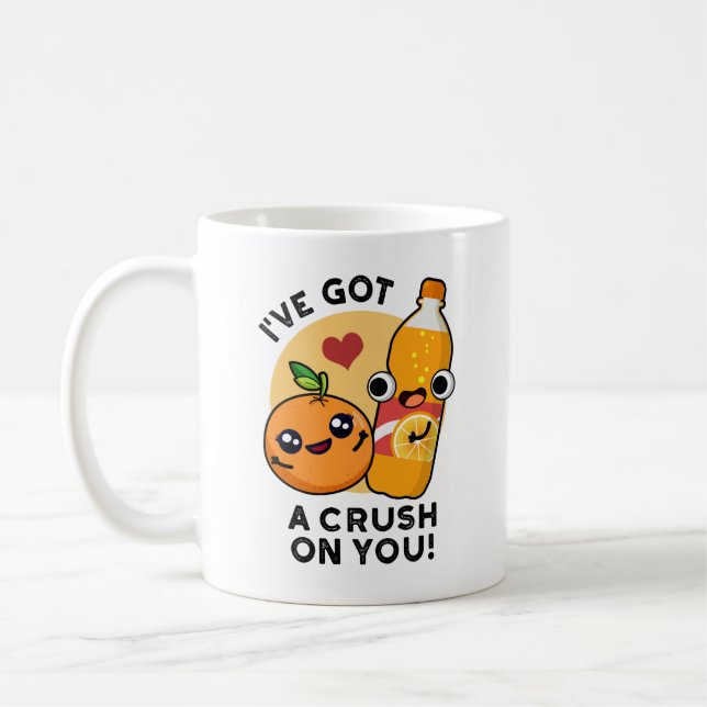 Mug J'Ai Un Brouillard Sur Vous Drôle Pun Orange (Gauche)