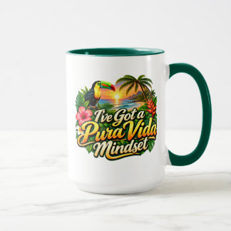 Mug J'ai une mentalité Pura Vida