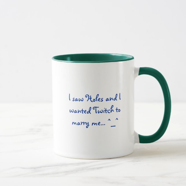 Mug J'ai vu les trous et moi avons voulu que le tic (Droite)