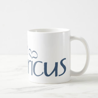 Mug J'aime Americus avec des coeurs