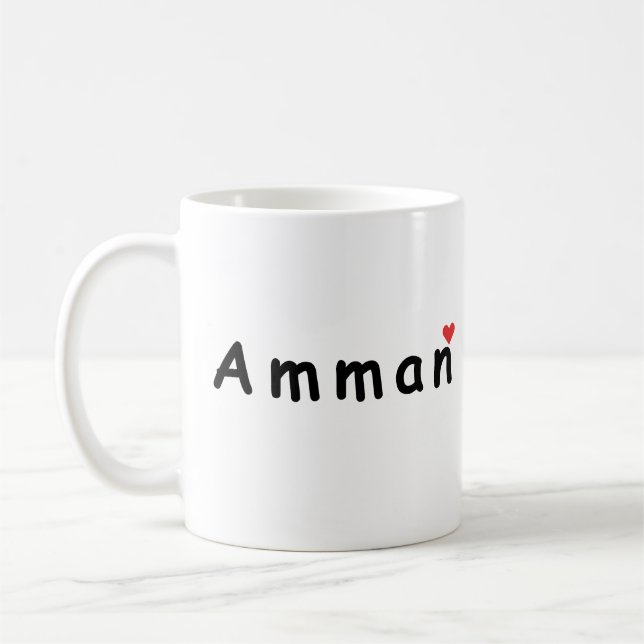 Mug J'aime Amman (Gauche)