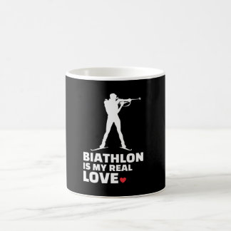 Mug  J'aime biathlon Silhouette de biathlon élégant