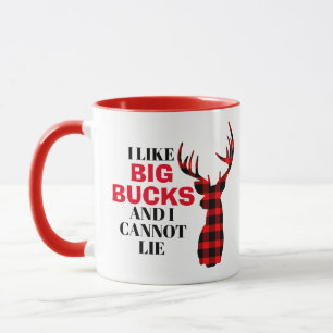 Mug J'aime BIG BUCKS Drôle Chasse