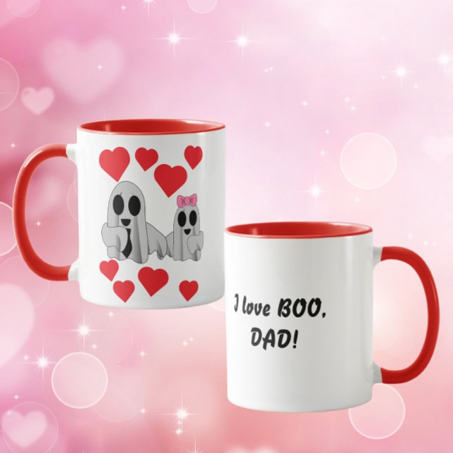 Mug J'aime BOO Papa (de Fille) (Créateur téléchargé)