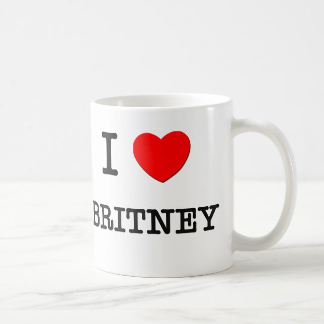 Mug J'aime Britney (Droite)