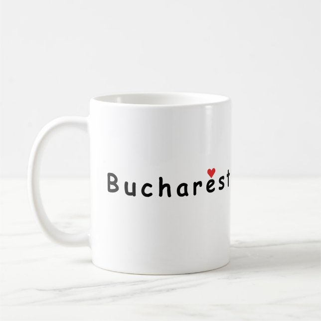 Mug J'aime Bucarest (Gauche)