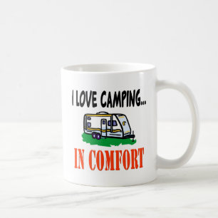Mug J'aime camper dans le confort