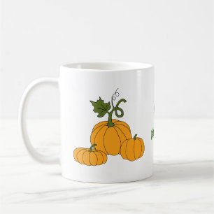 Mug J'aime citrouille minimaliste Cute Coffee M