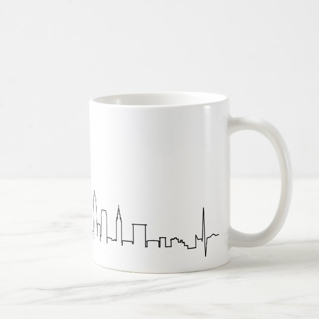 Mug J'aime Cleveland dans un style extraordinaire (Droite)