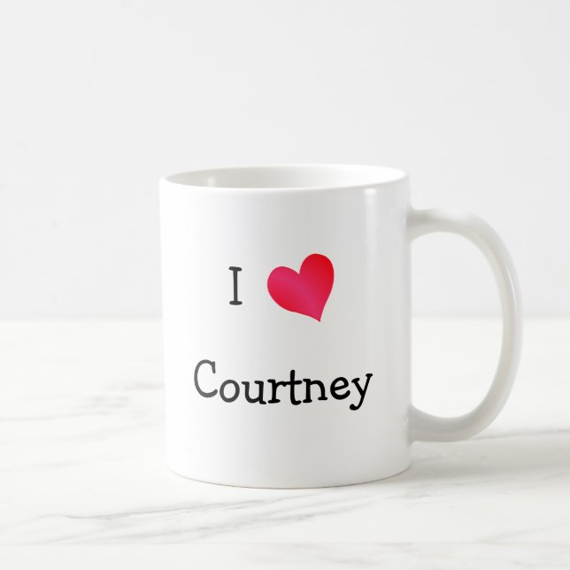 Mug J'aime Courtney (Droite)