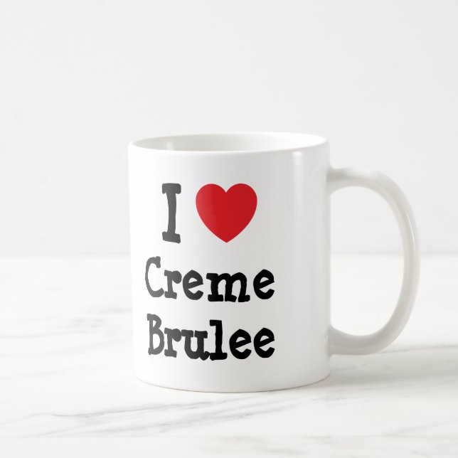Mug J'aime Creme Brulee coeur T-shirt (Droite)