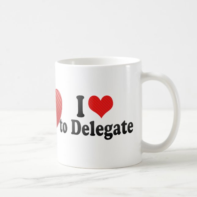 Mug J'aime déléguer (Droite)
