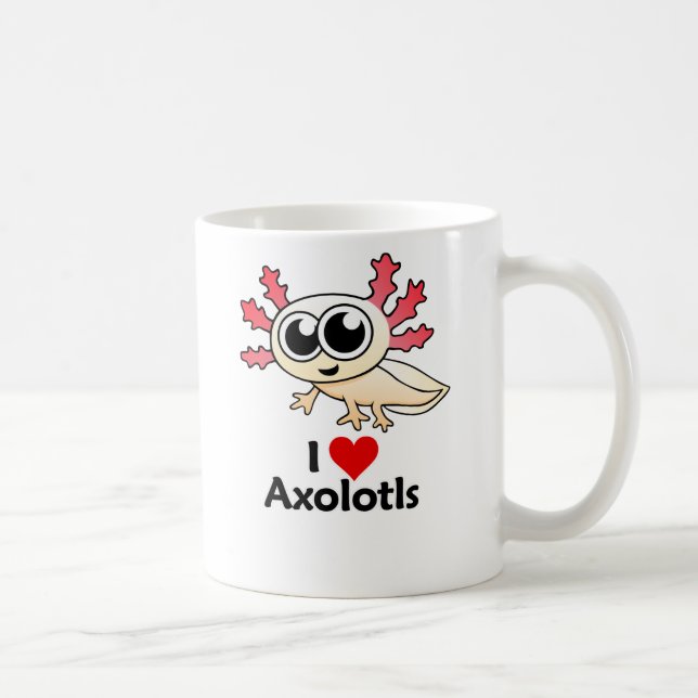 Mug J'aime des Axolotls (Droite)
