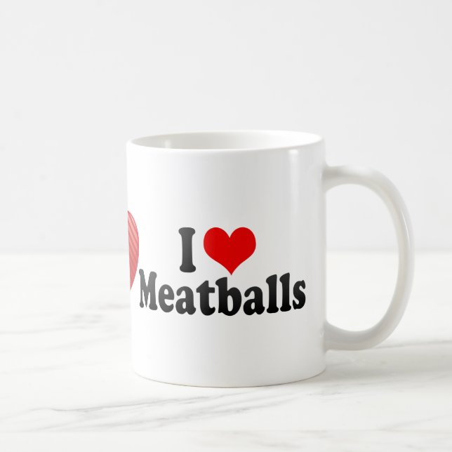 Mug J'aime des boulettes de viande (Droite)