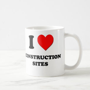 Mug J'aime des chantiers de construction