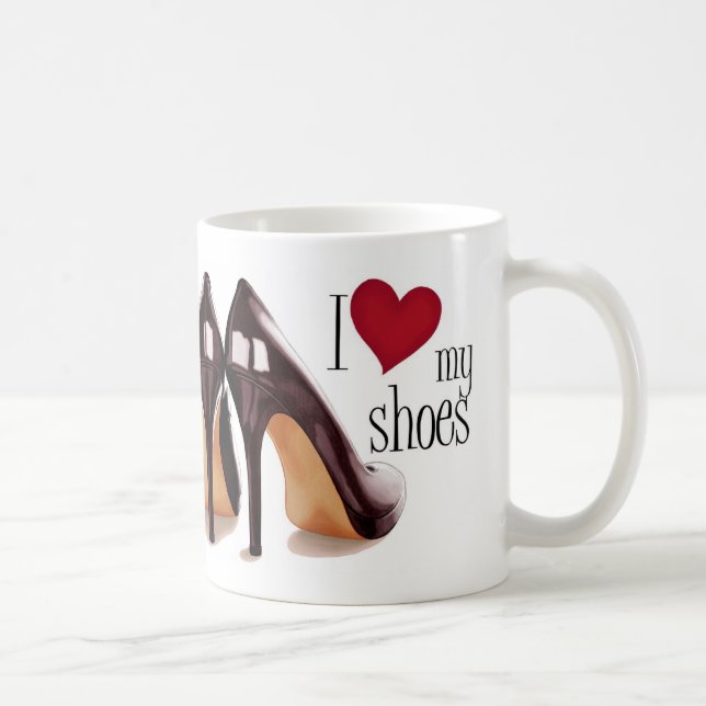 Mug J'aime des chaussures (Droite)