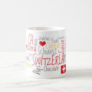 Mug J'aime des choses suisses préférées de la Suisse