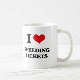 Mug J'aime des contraventions pour excès de vitesse