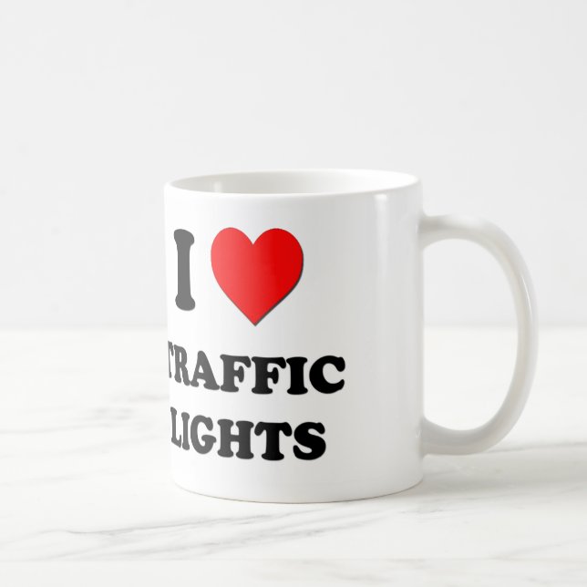Mug J'aime des feux de signalisation (Droite)