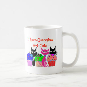 Mug "J'aime des petits gâteaux et des chats"--Cadeaux