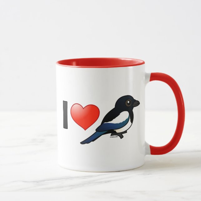 Mug J'aime des pies (Droite)
