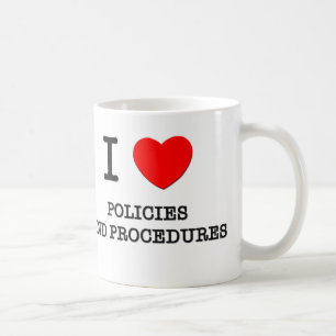Mug J'aime des politiques et des procédures