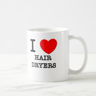 Mug J'aime des sèche-cheveux