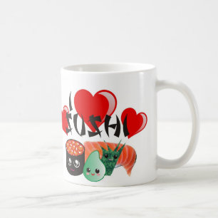 Mug J'aime des sushi