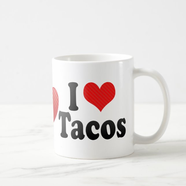 Mug J'aime des tacos (Droite)