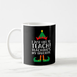 Mug J'aime enseigner l'enseignement de mon Elf favori 
