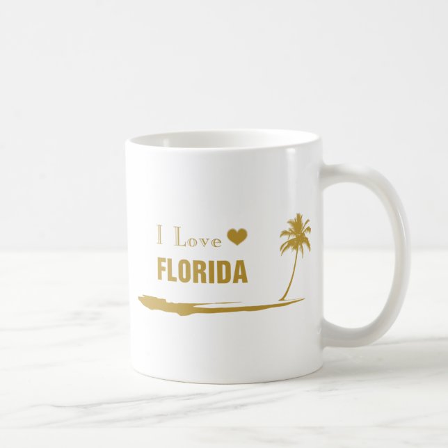 Mug J'aime Florida Gold (Droite)