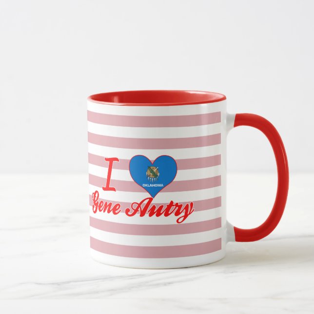 Mug J'aime Gene Autry, l'Oklahoma (Droite)
