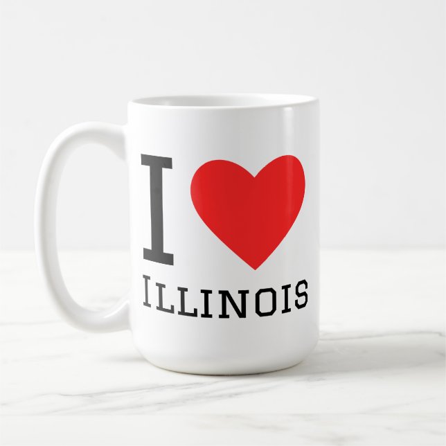 Mug J'aime Illinois  (Gauche)