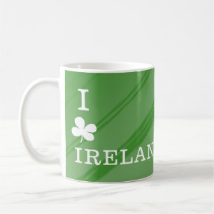 Mug J'aime Irlande Motif vert
