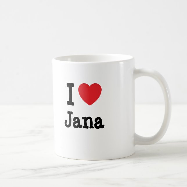 Mug J'aime Jana heart T-Shirt (Droite)