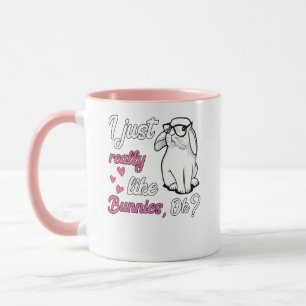 Mug J'aime juste vraiment le lapin mignon de lapins