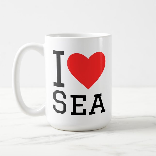 Mug J'aime la mer (Gauche)