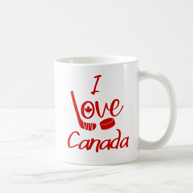 Mug J'aime la musique de hockey du Canada (Droite)