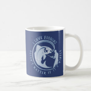 Mug J'aime la pêche, peu importe si c'est l'hiver T-Sh
