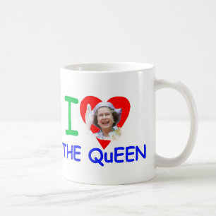 Mug J'aime la reine - la Reine Elizabeth II