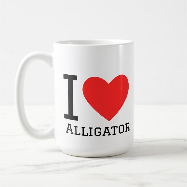Mug J'aime l'alligator  (Gauche)