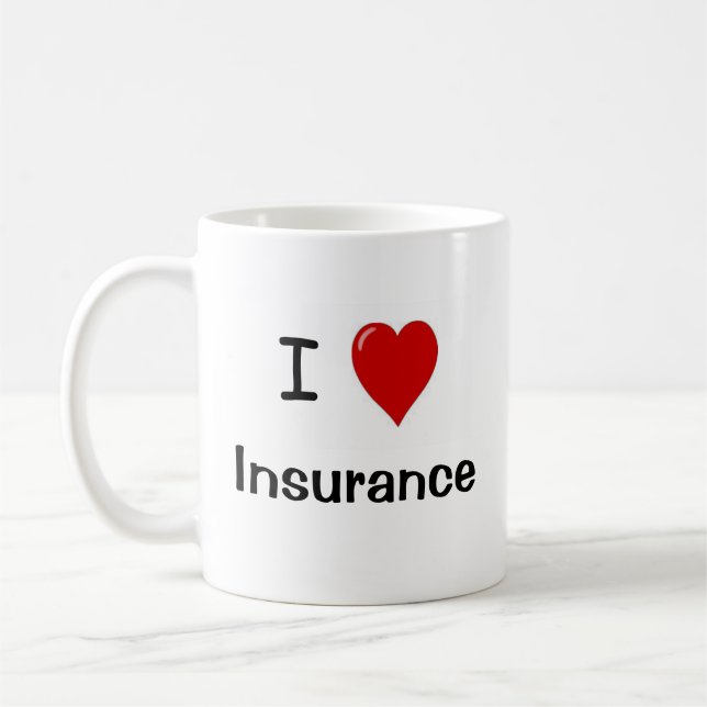 Mug J'aime l'assurance - l'assurance m'aime (Gauche)