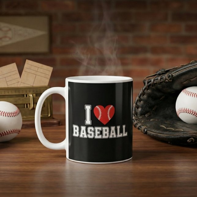 Mug J'aime le baseball (I Love Baseball Mug)