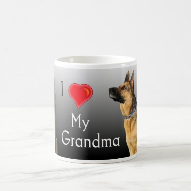 Mug J'aime le berger allemand de grand-maman (Centre)